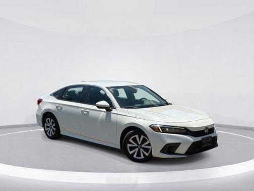 Platinum White Pearl 2024 Honda Civic LX