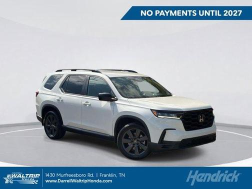Platinum White Pearl 2024 Honda Pilot Sport