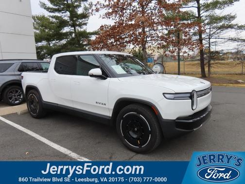 White 2025 Rivian R1T Adventure Package