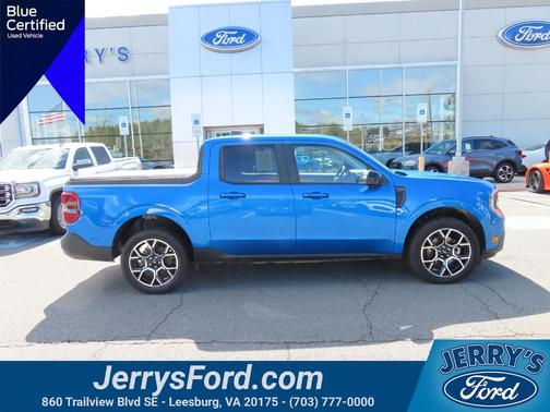 Blue 2025 Ford Maverick Lariat