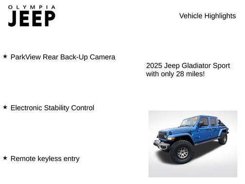 2025 Jeep Gladiator Sport