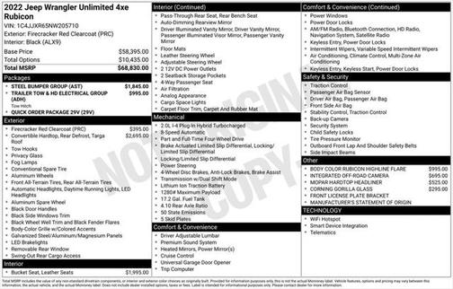 2022 Jeep Wrangler Unlimited 4xe Rubicon
