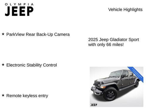 2025 Jeep Gladiator Sport