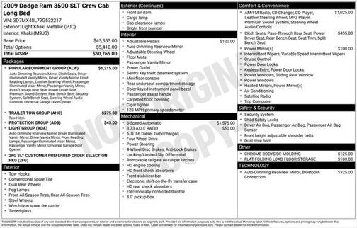 2009 Dodge Ram 3500 SLT