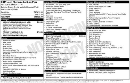 2019 Jeep Cherokee Latitude Plus