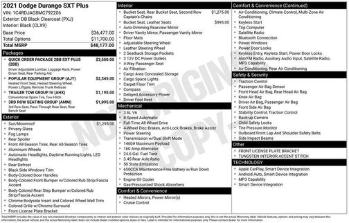 2021 Dodge Durango SXT Plus