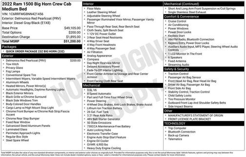 2022 RAM 1500 Big Horn/Lone Star