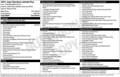 2021 Jeep Cherokee Latitude Plus