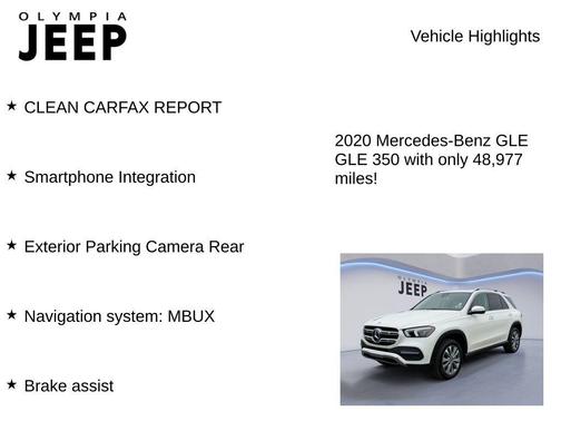 2020 Mercedes-Benz GLE 350 4MATIC