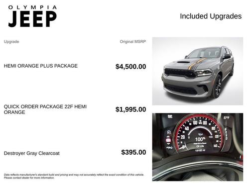 2023 Dodge Durango Orange Sport