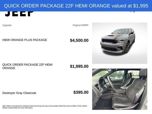 2023 Dodge Durango Orange Sport