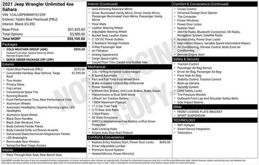 2021 Jeep Wrangler Unlimited 4xe Sahara