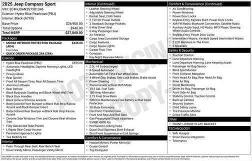 2025 Jeep Compass Sport