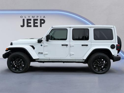 Bright White Clearcoat 2025 Jeep Wrangler 4xe Sahara