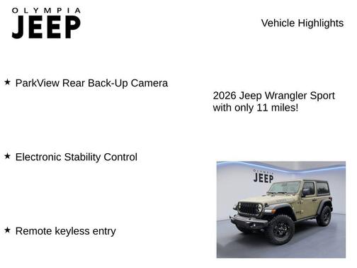 2026 Jeep Wrangler Sport