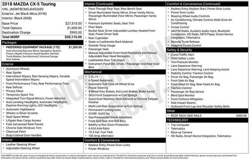 2018 Mazda CX-5 Touring