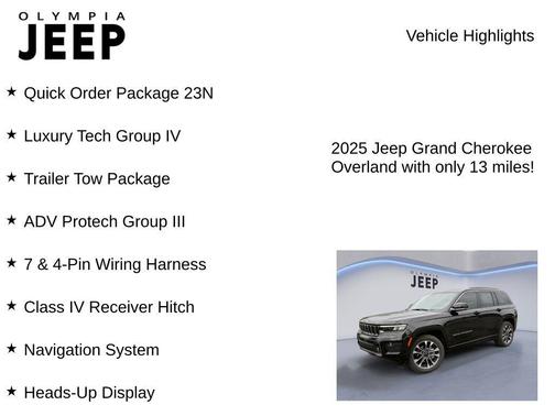 2025 Jeep Grand Cherokee Overland