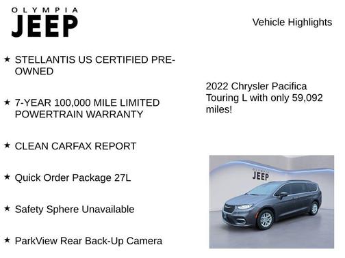 2022 Chrysler Pacifica Touring L