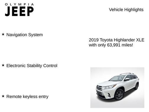 2019 Toyota Highlander XLE