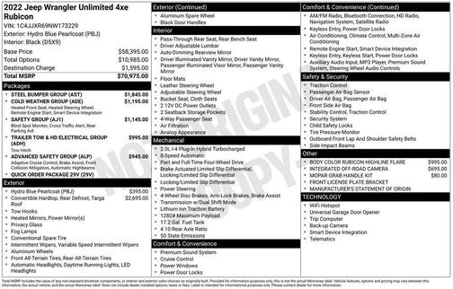 2022 Jeep Wrangler Unlimited 4xe Rubicon