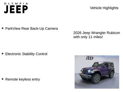 2026 Jeep Wrangler Rubicon