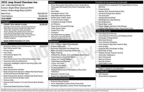 2023 Jeep Grand Cherokee 4xe Base