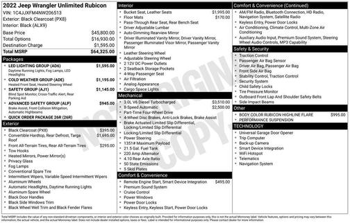 2022 Jeep Wrangler Unlimited Rubicon