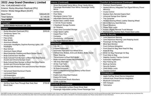 2022 Jeep Grand Cherokee L Limited