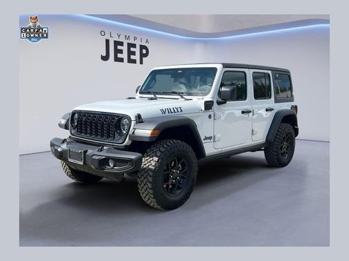 Bright White Clearcoat 2025 Jeep Wrangler 4xe Willys