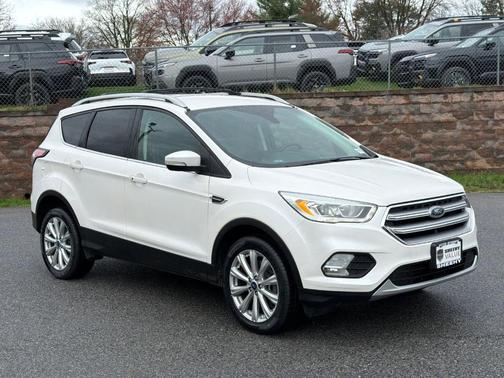 White Platinum 2017 Ford Escape Titanium
