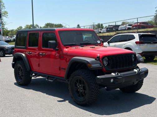 Firecracker Red Clearcoat 2024 Jeep Wrangler Sport