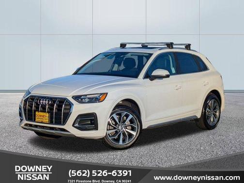 Glacier White Metallic 2021 Audi Q5 45 Premium Plus