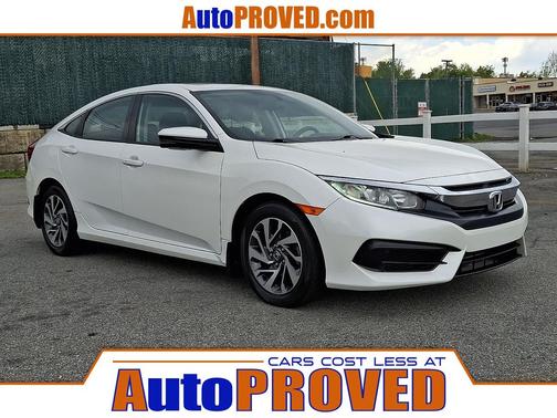 White Orchid Pearl 2018 Honda Civic EX