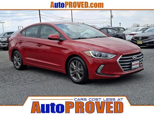 Scarlet Red 2017 Hyundai ELANTRA SE Sedan