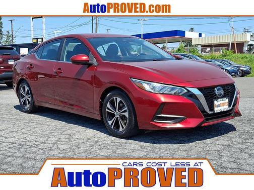 Scarlet Ember Tintcoat 2021 Nissan Sentra SV