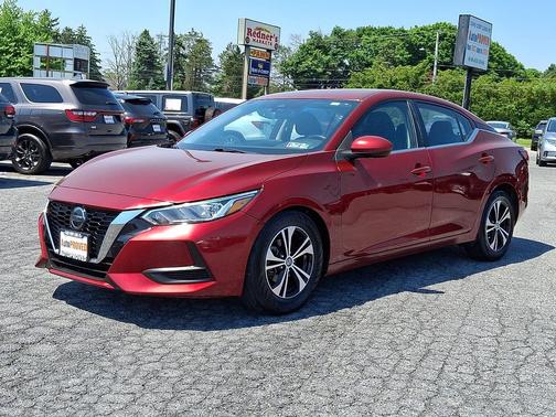 Scarlet Ember Tintcoat 2021 Nissan Sentra SV