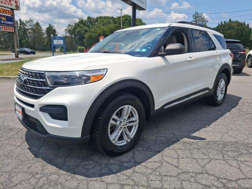 Star White Metallic Tri-Coat 2020 Ford Explorer XLT