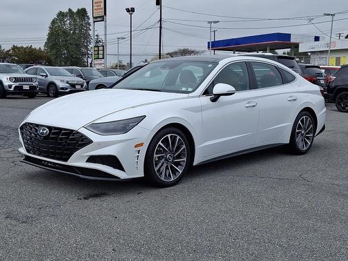 Quartz White 2021 Hyundai SONATA Limited