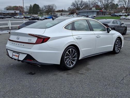 Quartz White 2021 Hyundai SONATA Limited