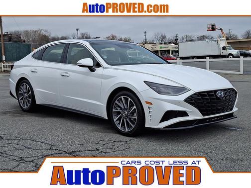 Quartz White 2021 Hyundai SONATA Limited