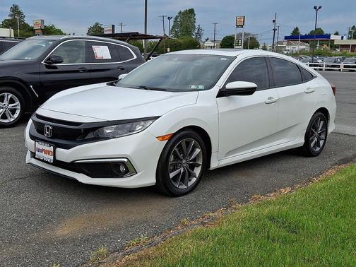 Platinum White Pearl 2021 Honda Civic EX