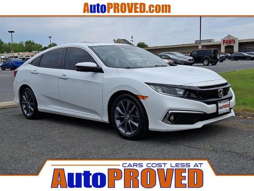 Platinum White Pearl 2021 Honda Civic EX