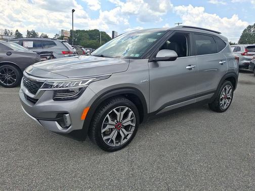 Steel Gray 2021 Kia Seltos SX Turbo