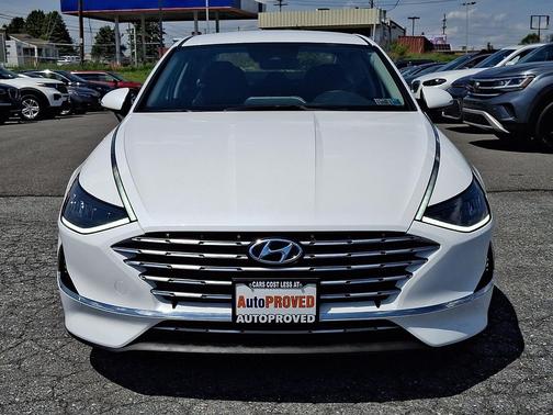 Hyper White 2022 Hyundai SONATA Hybrid Base
