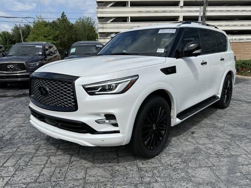 Moonstone White 2023 INFINITI QX80 SENSORY