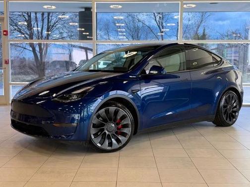 Deep Blue Metallic 2021 Tesla Model Y Performance Dual Motor All-Wheel Drive