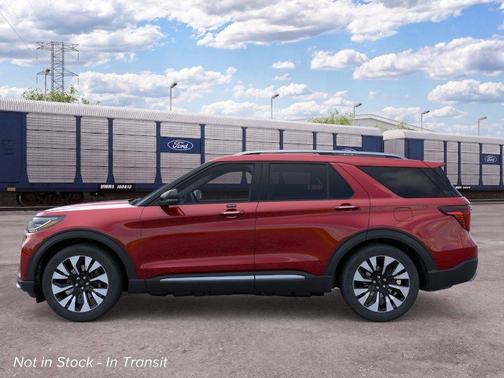 Rapid Red Metallic Tinted Clearcoat 2026 Ford Explorer Platinum