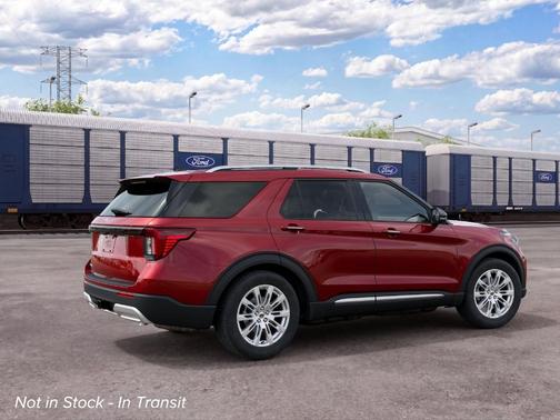 Ruby Red Metallic Tinted Clearcoat 2027 Ford Explorer Platinum