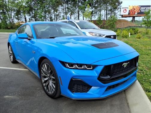 Blue 2024 Ford Mustang GT Premium