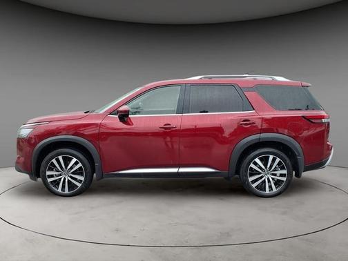 Scarlet Ember Tintcoat 2025 Nissan Pathfinder Platinum
